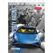 Блокнот А7 мягкая обложка на гребне 40 листов Hatber Автопанорама клетка арт 40Б7В1гр