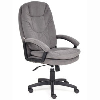 Кресло для руководителя пластик/флок COMFORT LT  серый (29)