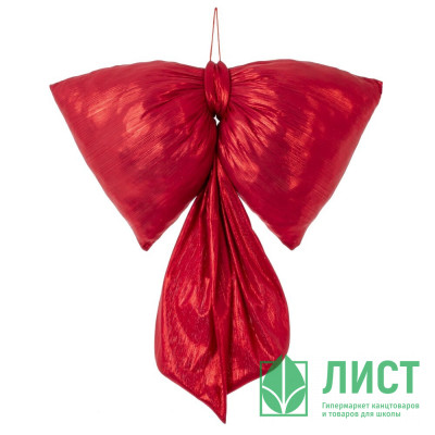 Украшение декоративное &quot;Бант объёмный&quot; 39*25см &quot;Парча&quot; цв.красный арт.826091 Украшение декоративное "Бант объёмный" 39*25см "Парча" цв.красный арт.826091