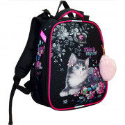 Ранец для девочек школьный (Stavia) My cat мультиколор/розовый 30х38х16см арт. 82171Б