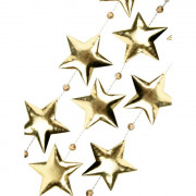 Украшение декоративное "Бусы" звезда 1,7м золото арт.81446
