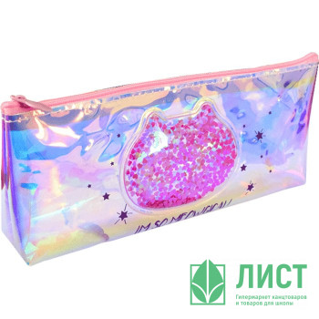 Пенал-косметичка 1 отделение кожзам (deVente) Glitter Dream 220х80х40мм арт.7026219 Пенал-косметичка 1 отделение кожзам (deVente) Glitter Dream 220х80х40мм арт.7026219