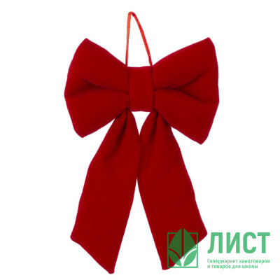 Украшение декоративное &quot;Бант объёмный&quot; 12*09см &quot;Бархат&quot; цв.красный арт.826094 Украшение декоративное "Бант объёмный" 12*09см "Бархат" цв.красный арт.826094