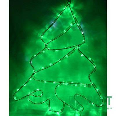 Гирлянда электрическая планшет уличная "Елка" 47*40см зеленый арт.196-191 Гирлянда электрическая планшет уличная "Елка" 47*40см зеленый арт.196-191