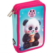 Пенал 2 отделения deVENTE 210х140х52мм Вкусная Панда (Yummy Panda) арт.7012506