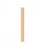 Линейка деревянная 25см (Attomex) арт.5091802