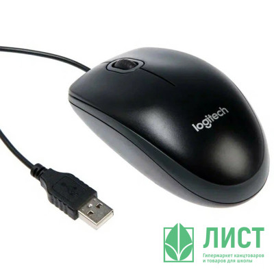 Мышь проводная Logitech B100 черная USB Мышь проводная Logitech B100 черная USB