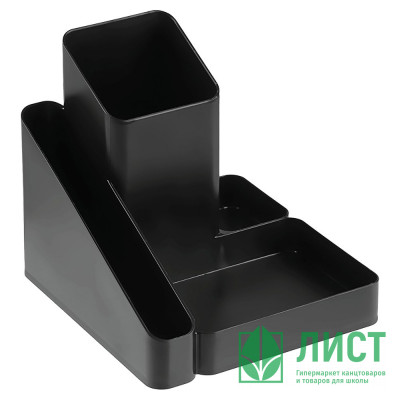 Подставка для канцелярских принадлежностей (СТАММ) ИМИДЖ черный арт.ОР31 Подставка для канцелярских принадлежностей (СТАММ) ИМИДЖ черный арт.ОР31