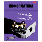Тетрадь предметная 48 листов (Hatber) Черный кот Информатика арт.48Т5Вd1_26693