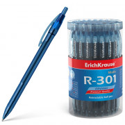Ручка шариковая автоматическая (ErichKrause) Original Matic прозрачный корпус синий, 0,7мм арт.46764 (Ст.60)