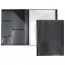 Папка с 020 вкладышами A4 "deVENTE. TOTAL BLACK" A4 (235x310x15 мм) 400 мкм, фактура "шахматная доска" тиснение фольгой, вкладыши 30 мкм, с внутренним карманом 160 мкм, черная, индивидуальная упаковка - 