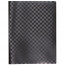 Папка с 020 вкладышами A4 "deVENTE. TOTAL BLACK" A4 (235x310x15 мм) 400 мкм, фактура "шахматная доска" тиснение фольгой, вкладыши 30 мкм, с внутренним карманом 160 мкм, черная, индивидуальная упаковка - 